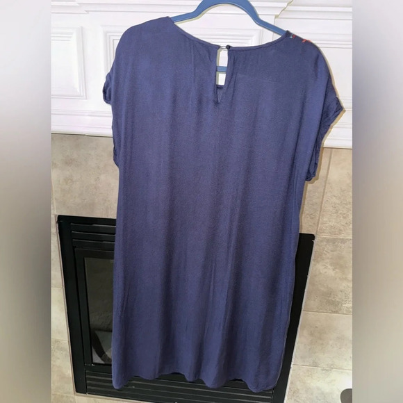 Tribal Floral Embroidered Shift Dress Women’s Aztec Boho Southwestern- Size M - Picture 2 of 12